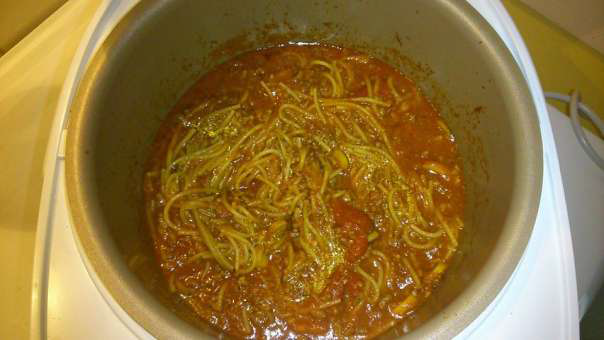 Spaghetti au saumon