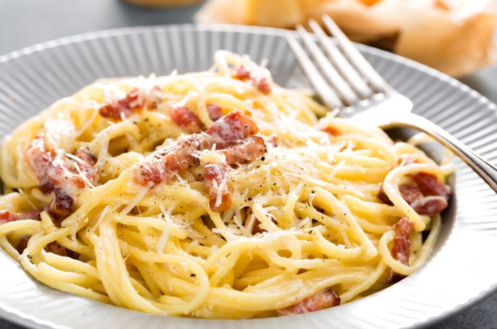 pates carbonara - recette multicuiseur